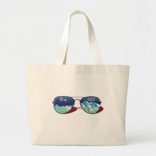 Grand Tote Bag Lunettes de soleil de montagne