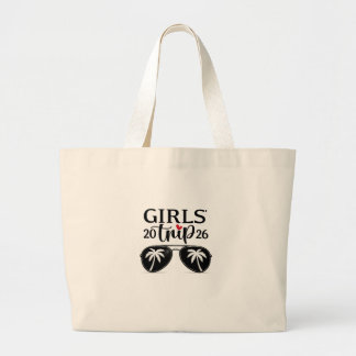 Grand Tote Bag Lunettes de soleil Palm Tree Girls Trip 2026
