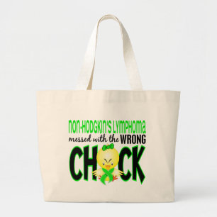 Grand Tote Bag Lymphome non Hodgkinien sali avec le poussin faux