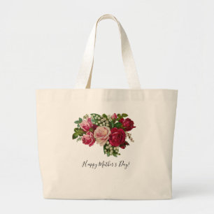 Grand Tote Bag Lys victorienne classique de la vallée Romance