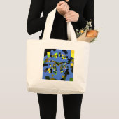 Grand Tote Bag M Bleu (Devant (produit))