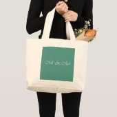 Grand Tote Bag M. & M. Typographie (Devant (produit))