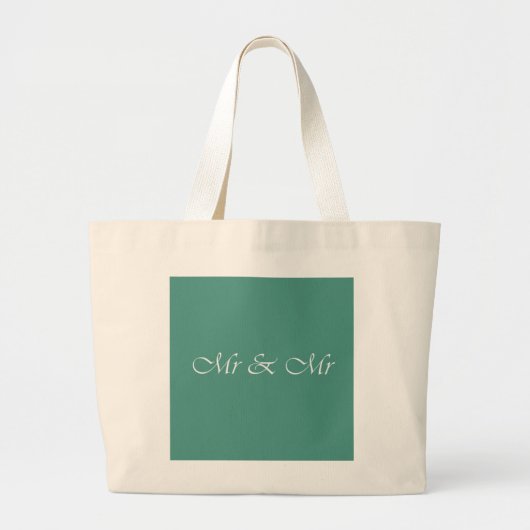 Grand Tote Bag M. & M. Typographie (Devant)