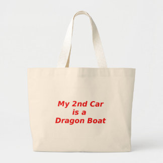 Grand Tote Bag Ma deuxième voiture est un bateau de dragon