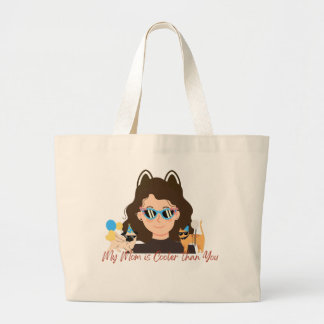 Grand Tote Bag Ma mère est Glacière que toi