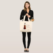 Grand Tote Bag Ma musique (Devant (modèle))