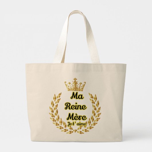 Grand Tote Bag Ma reine mère (Dos)