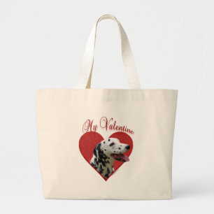 Grand Tote Bag Ma Saint-Valentin dalmate