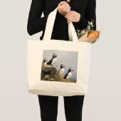 Grand Tote Bag Macareux (Devant (produit))