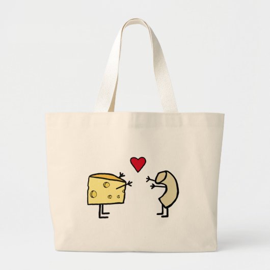 Grand Tote Bag Macaroni et fromage (Devant)