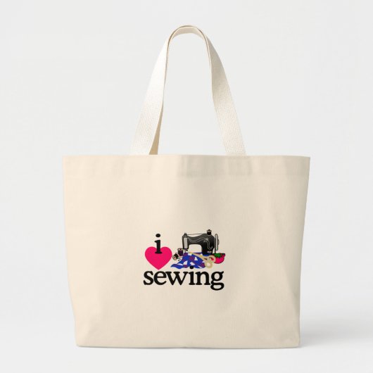 Grand Tote Bag Machine à coudre (Devant)