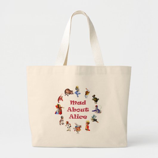 GRAND TOTE BAG MAD À PROPOS D'ALICE ! (Devant)