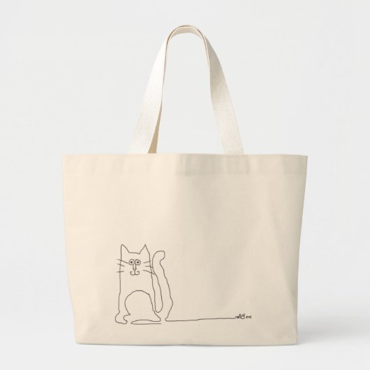 Grand Tote Bag magasins de chat de chat (Devant)