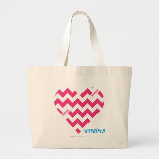 Grand Tote Bag Magenta 3 de zigzag (Devant)