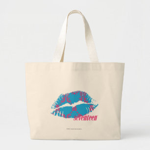 Grand Tote Bag Magenta-Aqua de damassé