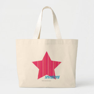 Grand Tote Bag Magenta mince 3 de rayures