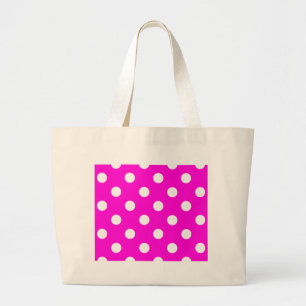 Grand Tote Bag Magenta pois #FF00DC