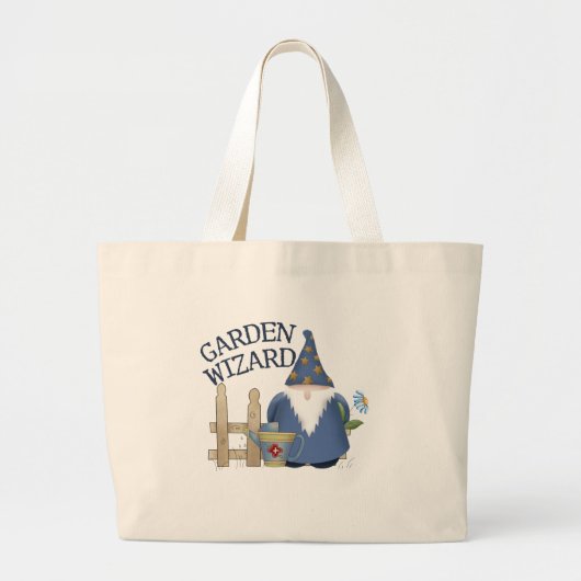Grand Tote Bag Magicien de jardin (Devant)