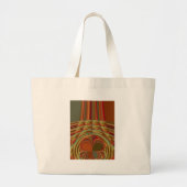 Grand Tote Bag Magnifique Africain traditionnel Golden Brown Moti (Devant)