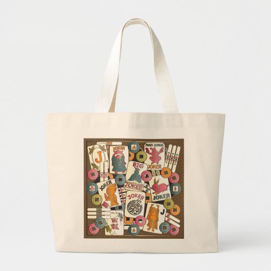 Grand Tote Bag Mah Jong Jokers (Devant)