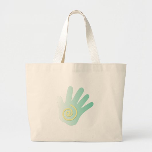 Grand Tote Bag Main de guérison (Devant)
