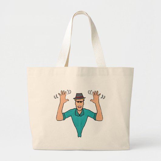 Grand Tote Bag Mains de jazz (Devant)