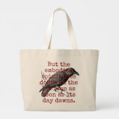 Grand Tote Bag Mais L'Esprit Incarné Voit La Mort - Citation De L (Dos)