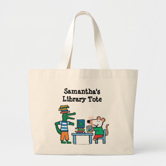 Grand Tote Bag Maisy et amis Profitez de la bibliothèque (Devant)