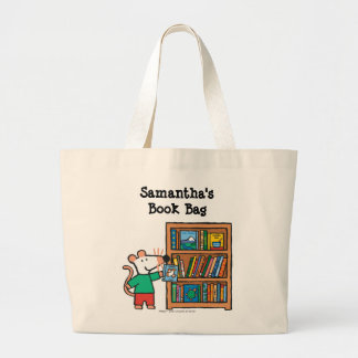 Grand Tote Bag Maisy et une bibliothèque de livres