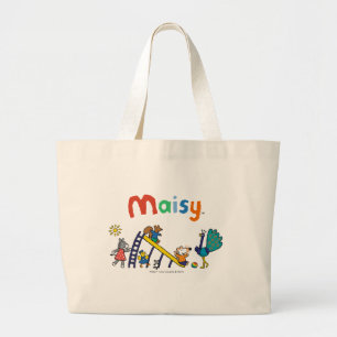 Grand Tote Bag Maisy sur le terrain de jeu avec des amis