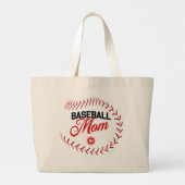 Grand Tote Bag Maman de baseball SUPER FOURRE-TOUT ! (Dos)