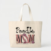 Grand Tote Bag MAMAN de caniche (Devant)