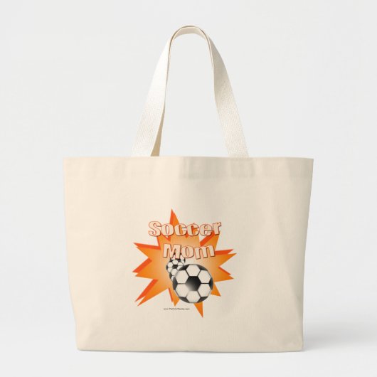 Grand Tote Bag Maman de football (Devant)