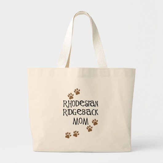 Grand Tote Bag Maman de Rhodesian Ridgeback (Devant)