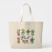 Grand Tote Bag Maman plante Fun & mignon Pote Plantes (Dos)
