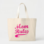 Grand Tote Bag Maman règne drôle dire Fourre-tout (Devant)