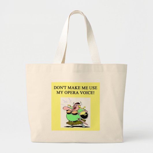 Grand Tote Bag maman ; voix d'opéra de s (Devant)