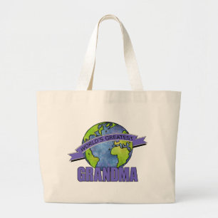 Grand Tote Bag Mamie la plus géniale du monde