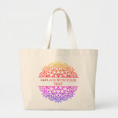 Grand Tote Bag Mandala (Devant)
