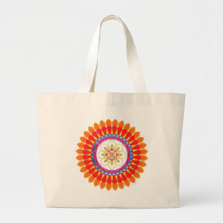 Grand Tote Bag Mandala d'euphorie rythmique 