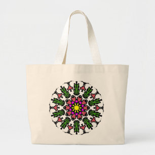 Grand Tote Bag Mandala Floral Vibrant