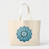 Grand Tote Bag Mandala / Flower Design (Devant)