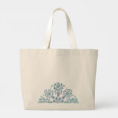 Grand Tote Bag Mandala folklorique (Dos)