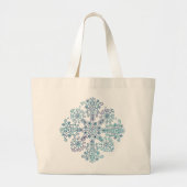 Grand Tote Bag Mandala folklorique (Devant)