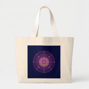 Grand Tote Bag Mandala Sacré Céleste – Géométrie Mystique