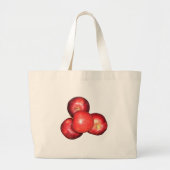 Grand Tote Bag Mange une pomme et va au lit (Devant)