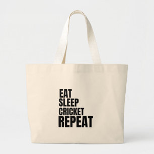 Grand Tote Bag manger sommeil cricket répéter