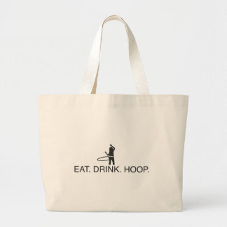 Grand Tote Bag Mangez. Boisson. Cercle