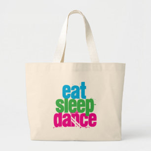 Grand Tote Bag Mangez, dormez, dansez