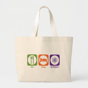 Grand Tote Bag Mangez le sommeil font la physique